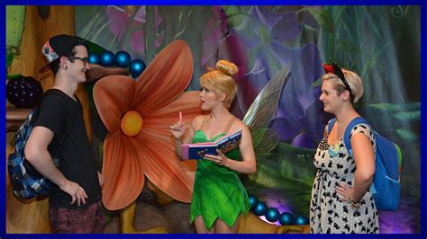 Meeting Tinker Bell Magic Kingdom Disney World Town