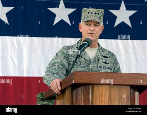 gen douglas  fraser commander  southern command delivers stock photo royalty