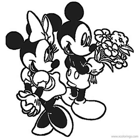 disney mickey mouse valentines coloring pages xcoloringscom