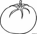 Tomato Vegetables Coloring Printable Print sketch template
