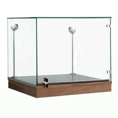 Museum Display Case W Tempered Glass Showcase Compartment Subastral