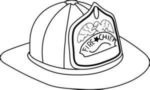 fireman hat clipart image fireman hat coloring page clipart