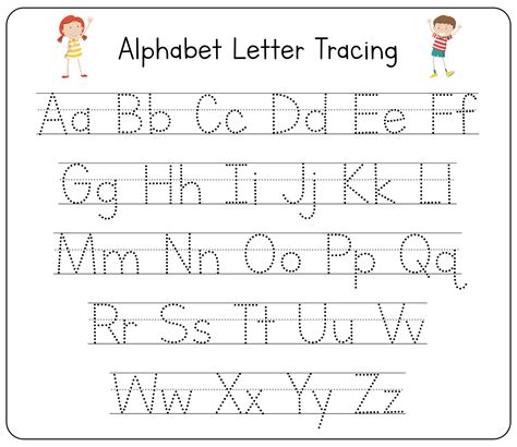 printable tracing letters     printablee