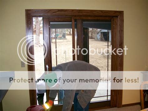 pella triple pane sliding door  built  blinds pictures images  photobucket