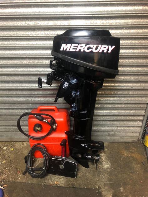 mercury hp long shaft outboard engine electric start  ideal  small fishing boat