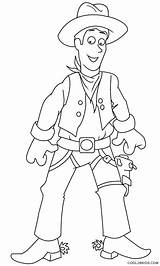 Cowboy Coloring Pages Printable Kids Cool2bkids Sheets Print Cowgirl Horse sketch template