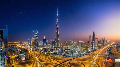 desktop wallpapers dubai emirates uae megapolis moving night time