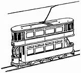 Train Coloring Tram Pages Clipart York Outline Trains Printable City Kids Colouring 9d66 Colour Cliparts Drawing Library Drawings Color Clip sketch template