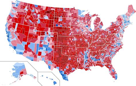 map file united states presidential election results  county