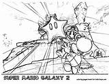 Mario Coloring Galaxy Super Pages Printables Wii Nintendi Template sketch template