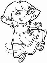 Coloring Dora Pages Girls Elephant Angry Cartoon Clip sketch template