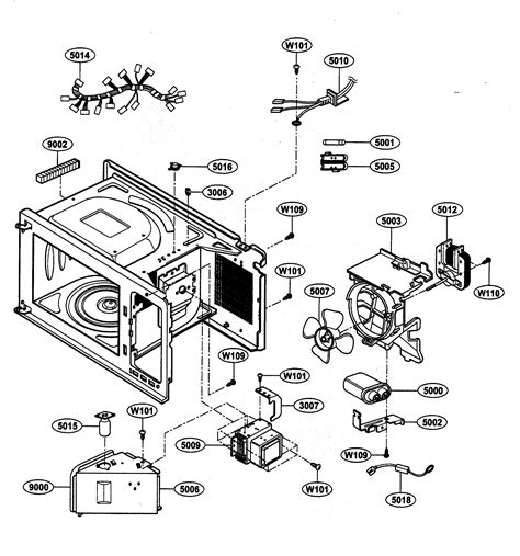 oven interior parts diagram parts list  model  kenmore parts microwave parts