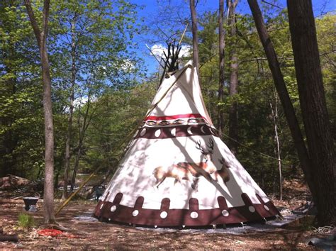 Sioux Tipi On The Waterfall Tipis For Rent In Woodstock New York