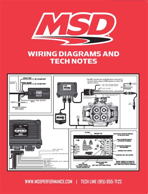 msd  msd wiring diagrams  tech notes guide