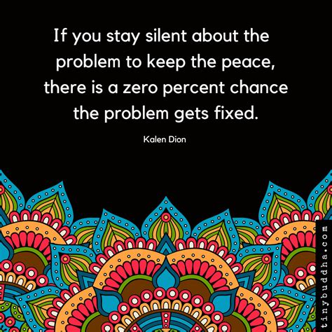 stay silent   problem tiny buddha
