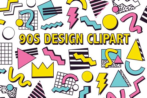 design clipart retro  graphic design element icons bold