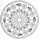 Mandala Spring Coloring Comment First sketch template