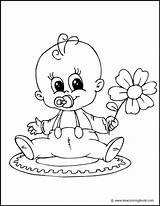 Baby Coloring Pages Flower Flickr Boy Choose Board sketch template