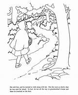 Hood Riding Red Little Coloring Pages Wolf Story Drawing Tale Fairy Kids Printable Children Stories Getdrawings Old Drawings Going Comments sketch template