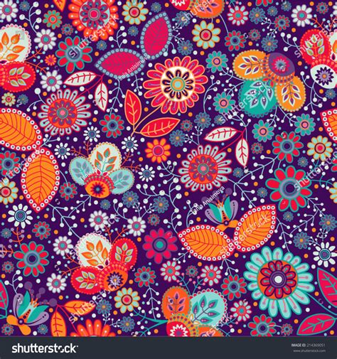 colorful bright seamless pattern stock vector illustration