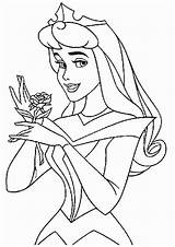 Coloring Aurora Pages Printable Princess Popular sketch template