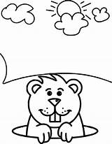 Groundhog Coloring Pages Sheets Kids Print Color Printable Preschool Awesome Wecoloringpage Children Kindergarten Getcolorings Fun Little Choose Board sketch template