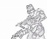 Halo Master Chief Promethean Weapon Crawler Coloring Pages Printable Fujiwara Yumiko sketch template