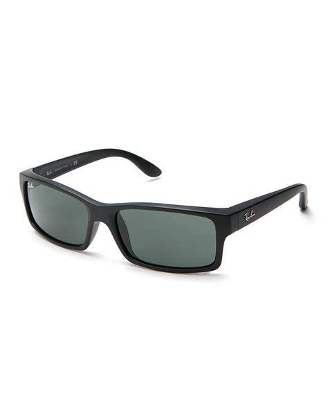 ray ban black rb4151 rectangular sunglasses for men lyst