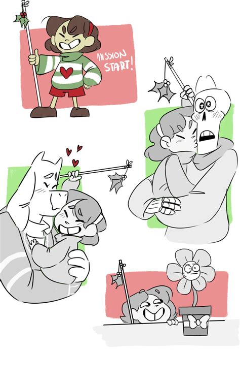 Holiday Happy Holidays Papyrus Frisk Gaster Sans Undertale