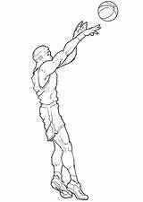 Basketbal sketch template