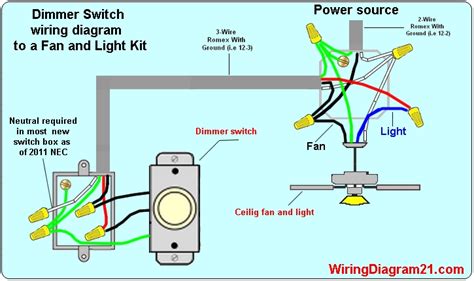 ceiling fan switch wiring fan light