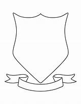 Printable Arms Coat Template Crest Shield Family Outline Pdf Coloring Choose Board Pages Cut sketch template