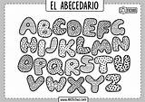 Abecedario Abcfichas Alfabeto Las Llamado Recurso Gratuita Educativo sketch template