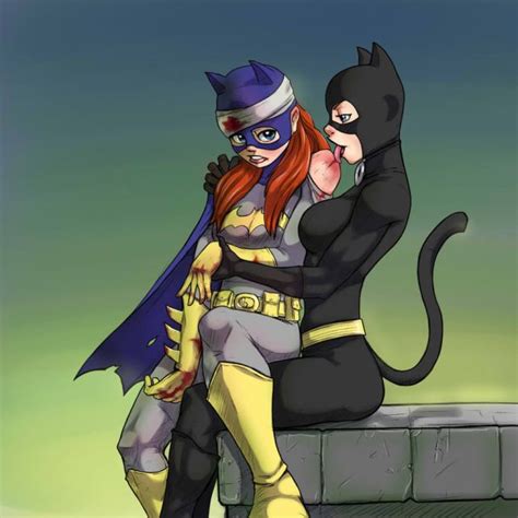 Catwoman Licks Batgirl Wounds Gotham City Lesbians Superheroes
