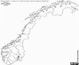 Norway Map Coloring sketch template