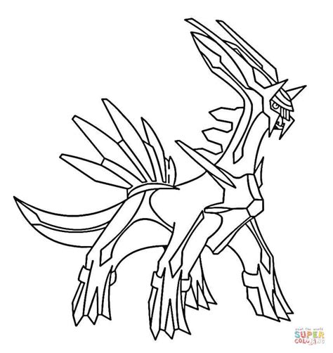 dialga coloring page  printable coloring pages