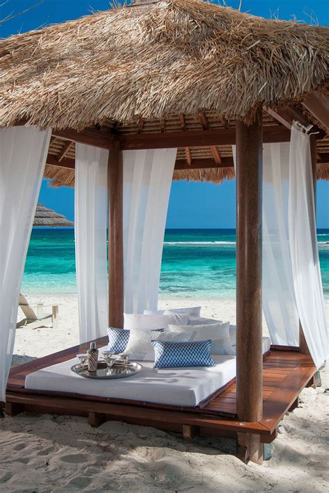 complimentary beach cabanas add  extra element  luxury