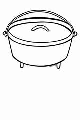Oven Dutch Clipart Cliparts Library Template Sketch Clipground sketch template