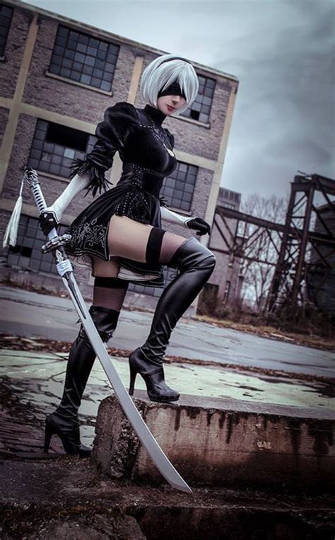 Amazing Yorha 2b From Nier Automata Cosplayer Syrupcookie