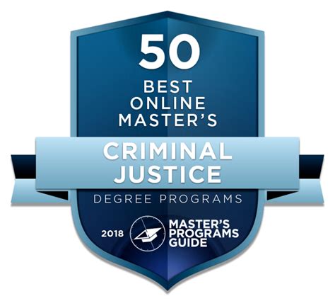 50 best online master of criminal justice degree programs 2018 master