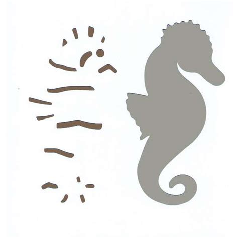 seahorse stencil  usable stencil stencils  africa
