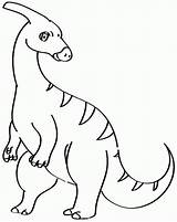 Parasaurolophus Dinosaurs Coloringhome sketch template