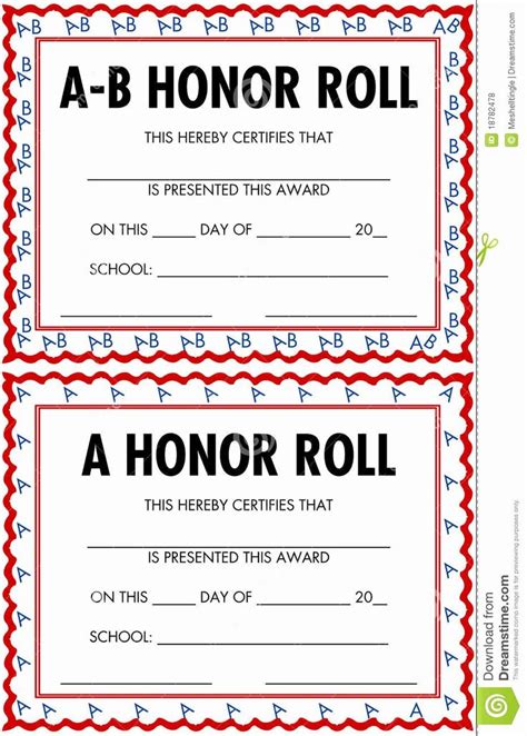 printable honor roll certificates printable word searches