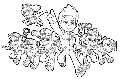 rocky paw patrol coloring pages printable rocky paw patrol coloring