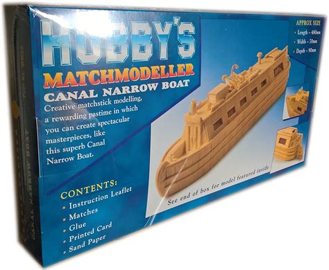 canal narrow boat matchmodeller matchstick model construction craft