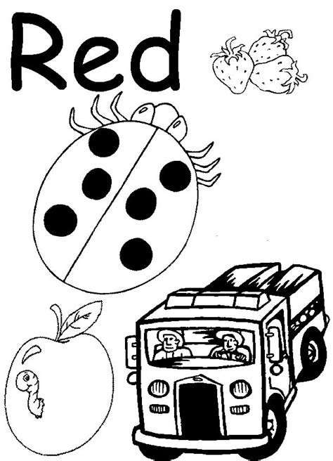 printables preschool worksheets   color red tempojs thousands