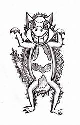 Thorny Devil Coloring Lizard Drawing Sketch Drawingmanuals Tutorial Designlooter Draw 86kb 1140 sketch template
