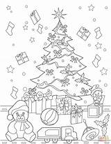 Regalos Choinka Weihnachtsbaum Dibujo Ausmalbild Tree Kolorowanka Kolorowanki Regali Dzieci Presents sketch template