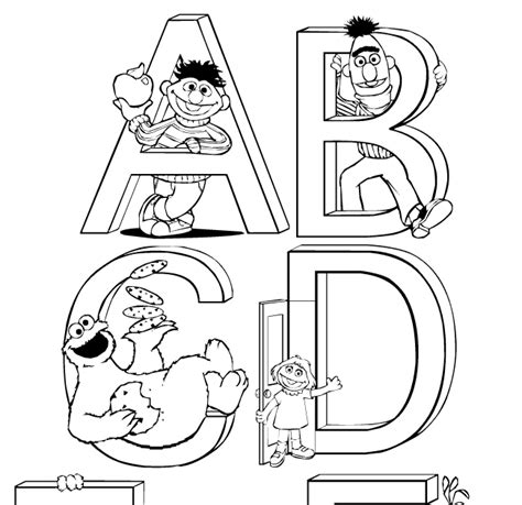 sesame street alphabet coloring pages coloring pages
