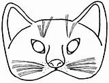 Mask Coloring Halloween Pages Masks Cat Print Color Kitty Para Printable Colorear Template Getcolorings Antifaz Gato sketch template